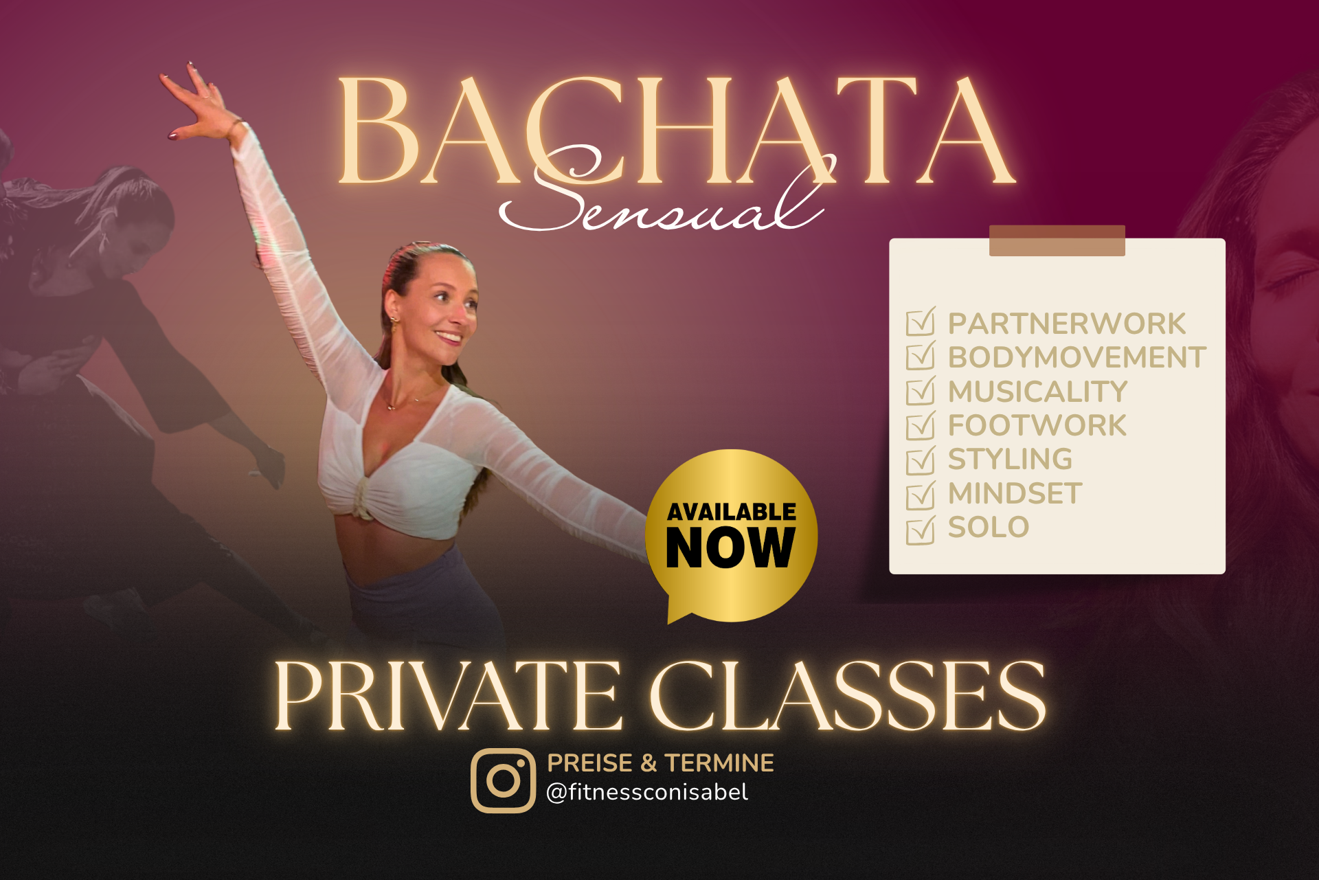 Bachata Sensual Privatstunden mit Isabel Kulessa