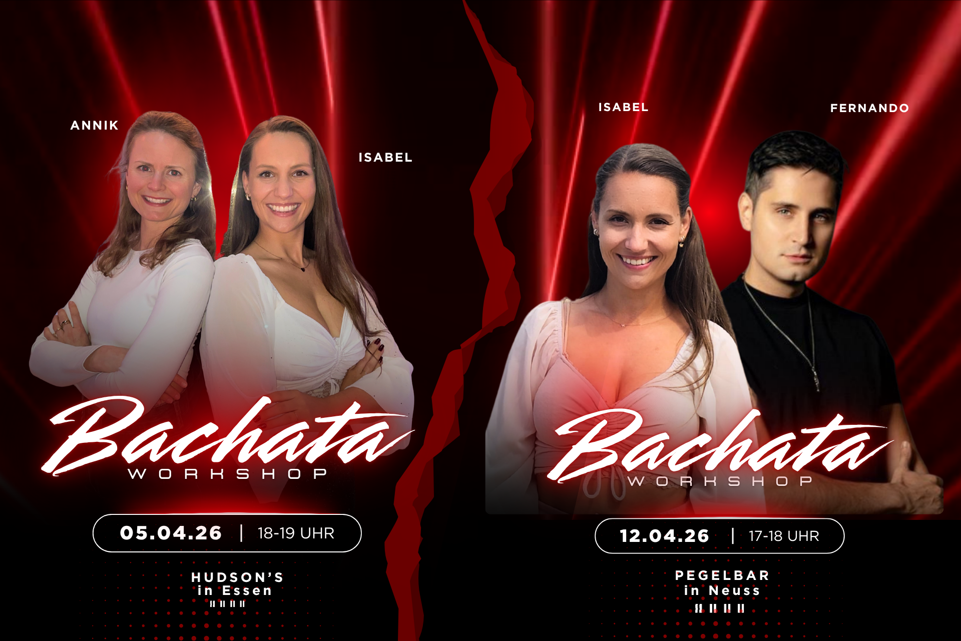 Bachata Sensual Workshops mit Isabel Kulessa in Essen und Neuss